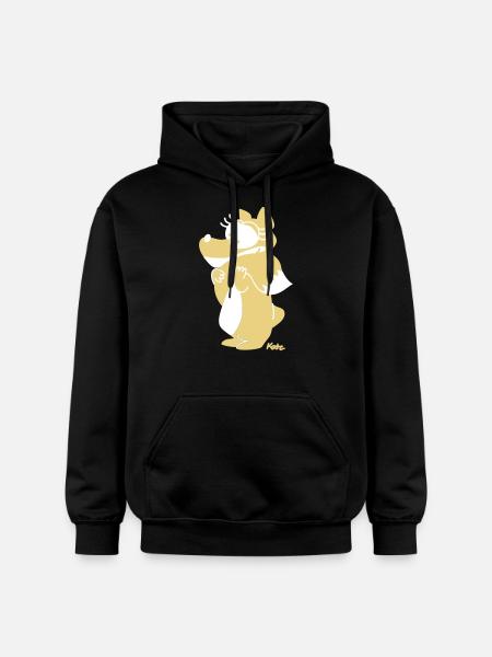Fuchs (farbig) - Gildan Unisex Softstyle® Midweight Hoodie - Schwarz