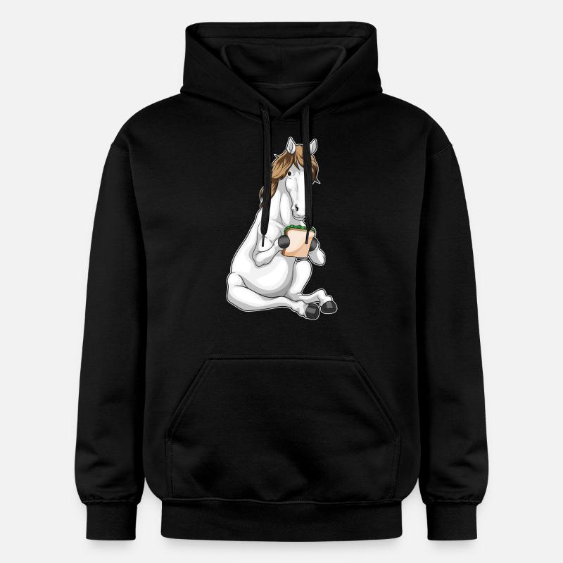 Sandwich au cheval - Sweat à capuche Softstyle® Gildan Unisexe - noir