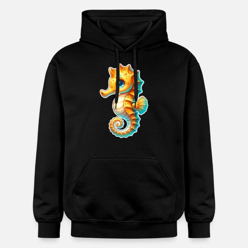 Hippocampe Hippocampe - Sweat à capuche Softstyle® Gildan Unisexe - noir