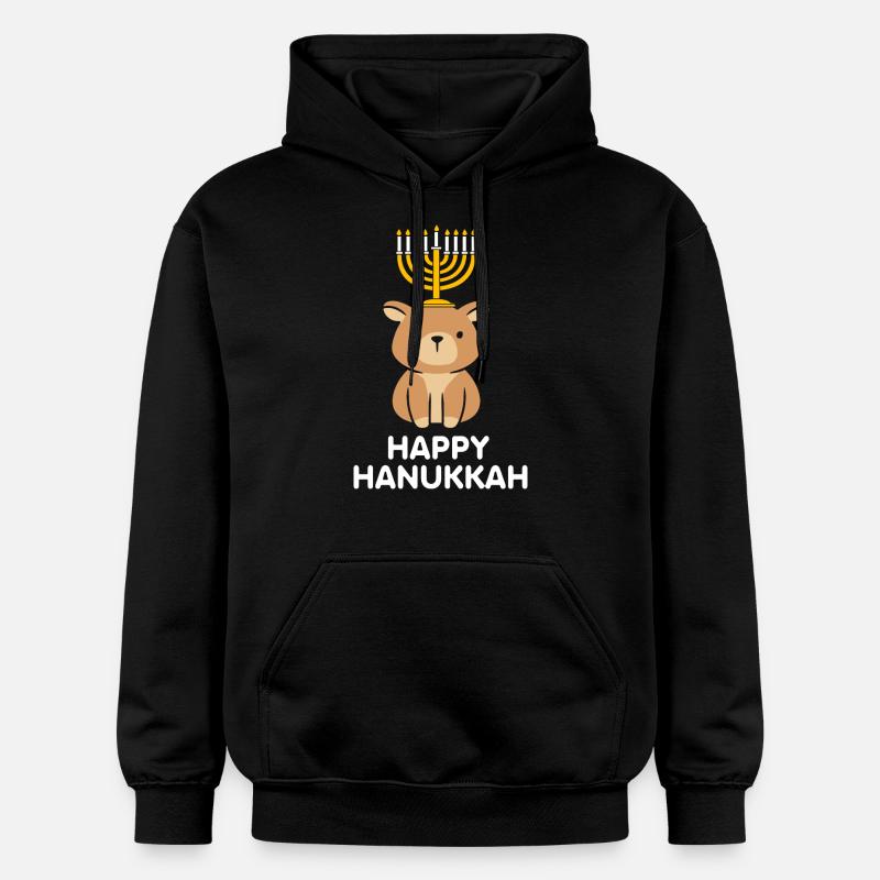 Hanoucca - Sweat à capuche Softstyle® Gildan Unisexe - noir