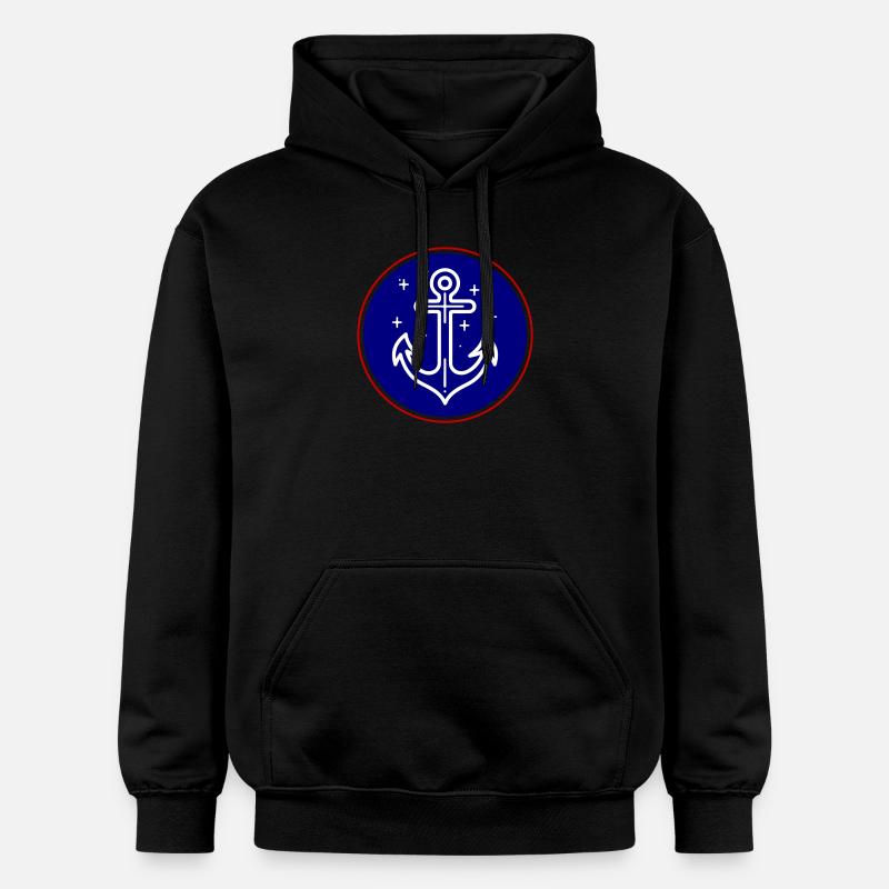 Symbole d’expédition de l’ancre - Sweat à capuche Softstyle® Gildan Unisexe - noir