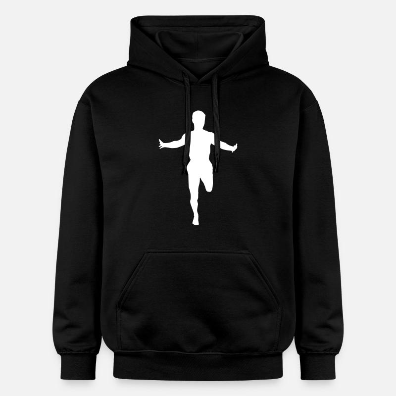 Course à pied - Marathon - Arrivée - Sweat à capuche Softstyle® Gildan Unisexe - noir