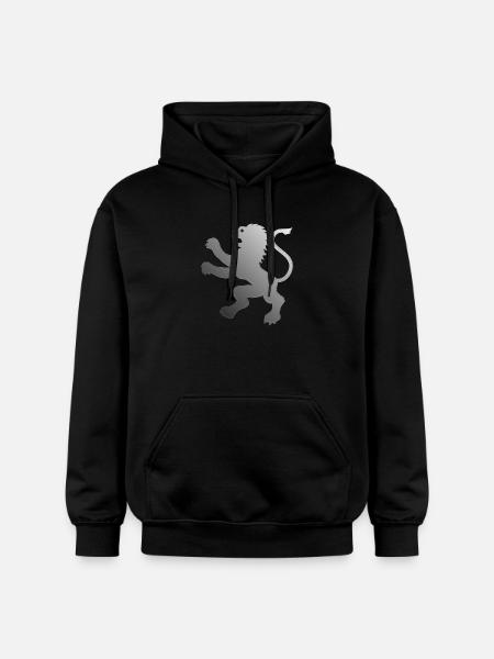 Lion embossed | Wappentier - Gildan Unisex Softstyle® Midweight Hoodie - Schwarz