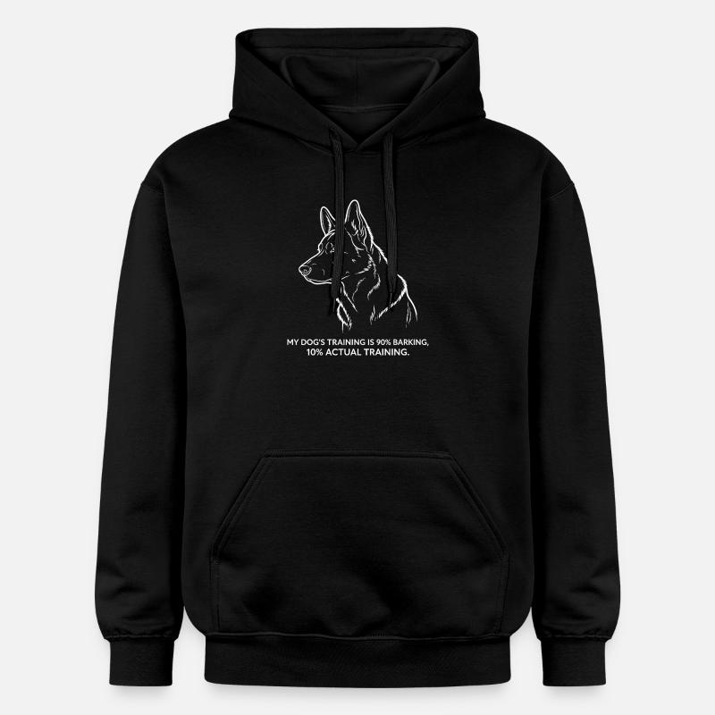 Aboyer au lieu d’obéir - Sweat à capuche Softstyle® Gildan Unisexe - noir
