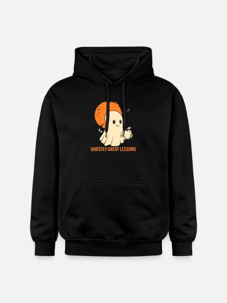 Funny Teacher Skeleton Halloween Classroom - Gildan Unisex Softstyle® Midweight Hoodie - black