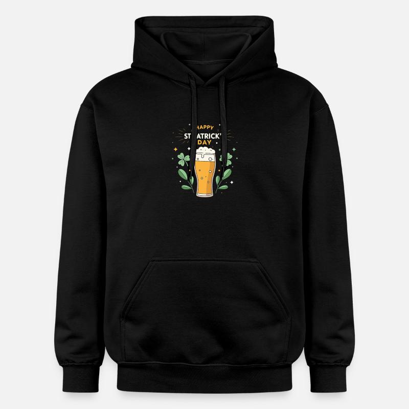 Saint Patrick Bière Festive - Sweat à capuche Softstyle® Gildan Unisexe - noir