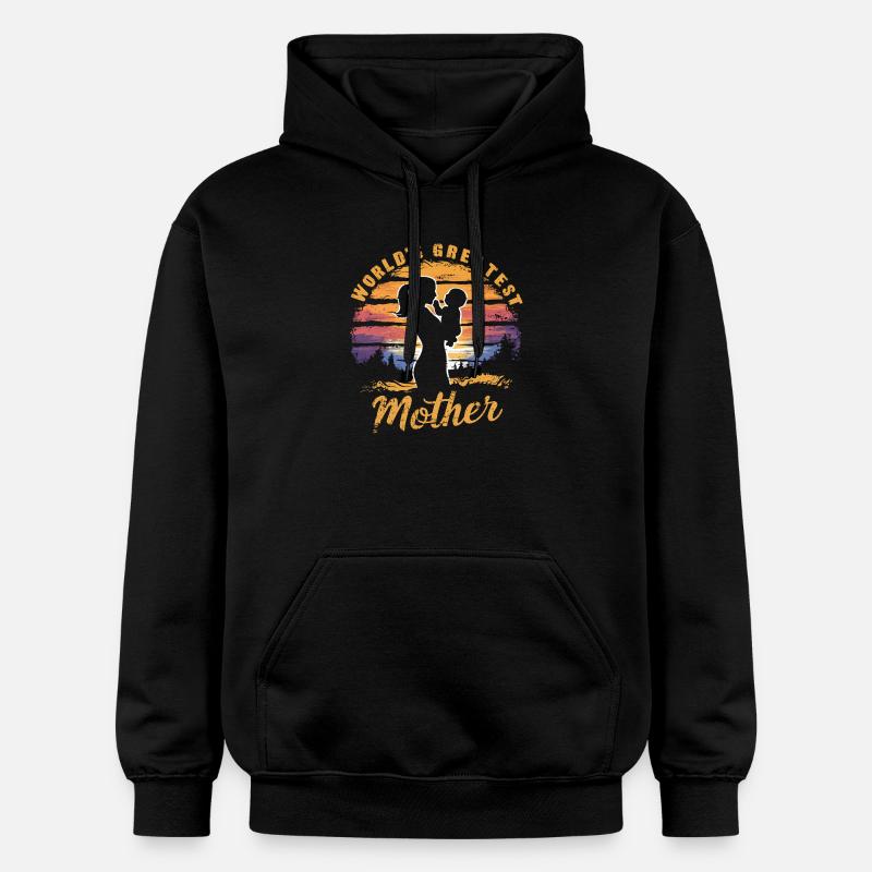 Die größte Mutter der Welt - Gildan Unisex Softstyle® Midweight Hoodie - Schwarz