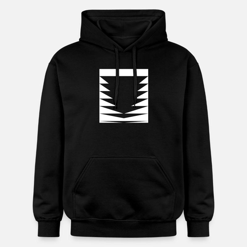 Motif de triangles noirs - Sweat à capuche Softstyle® Gildan Unisexe - noir