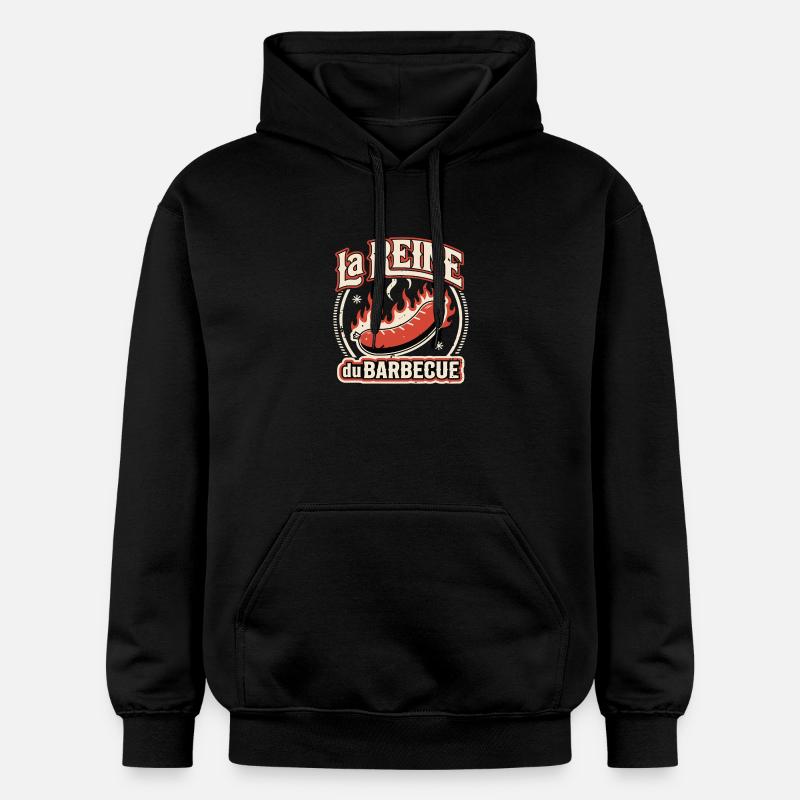 La Reine du Barbecue - Sweat à capuche Softstyle® Gildan Unisexe - noir