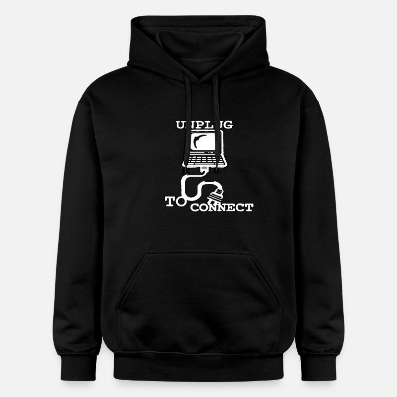 Débranchez pour connecter - Sweat à capuche Softstyle® Gildan Unisexe - noir