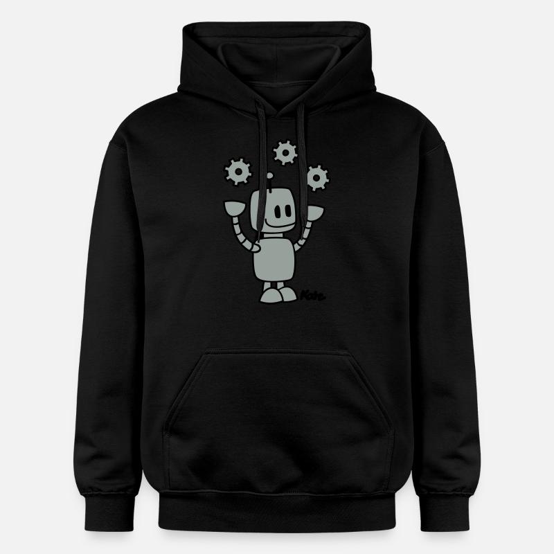 Roboter (2c) - Sweat à capuche Softstyle® Gildan Unisexe - noir