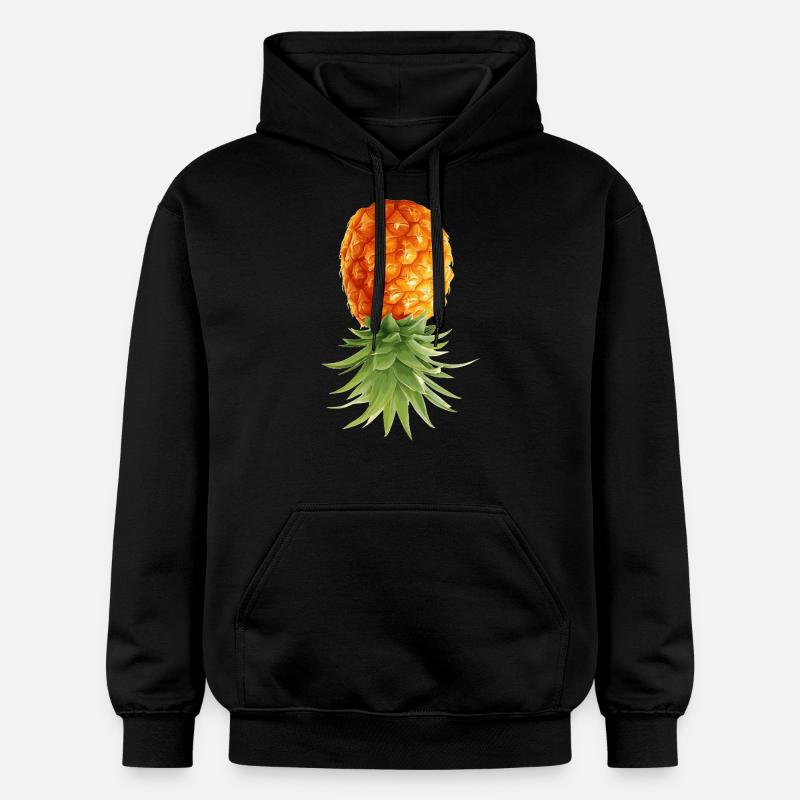 L’ananas est à l’envers - Sweat à capuche Softstyle® Gildan Unisexe - noir