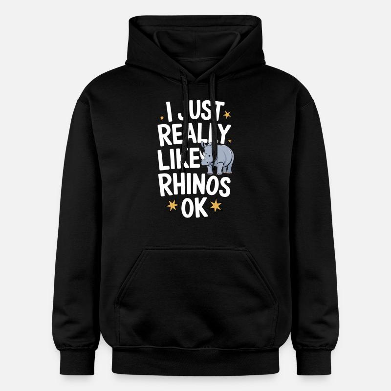 Rhinocéros Rhinocéros - Sweat à capuche Softstyle® Gildan Unisexe - noir