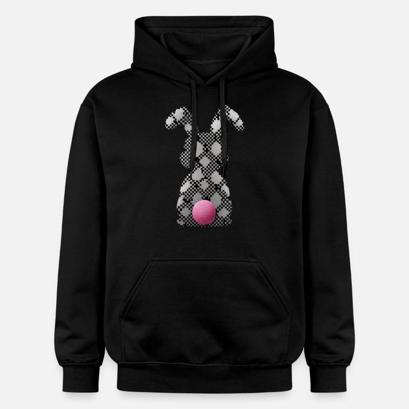 Lapin de Pâques - Sweat à capuche Softstyle® Gildan Unisexe - noir