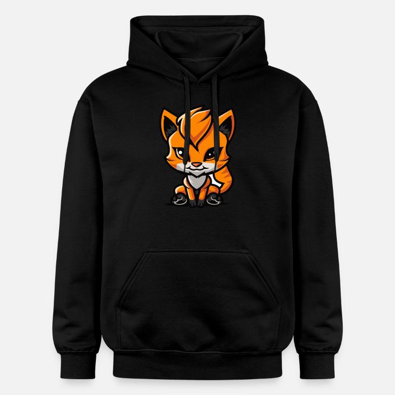 Bande dessinée Chat - Sweat à capuche Softstyle® Gildan Unisexe - noir