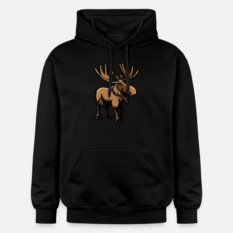 Bande dessinée Moose - Sweat à capuche Softstyle® Gildan Unisexe - noir