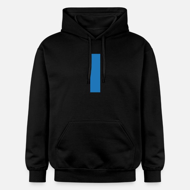 Blauer Strich auf T-Shirt Pullover - Gildan Unisex Softstyle® Midweight Hoodie - Schwarz