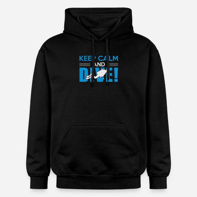 Plongée sous-marine - Sweat à capuche Softstyle® Gildan Unisexe - noir