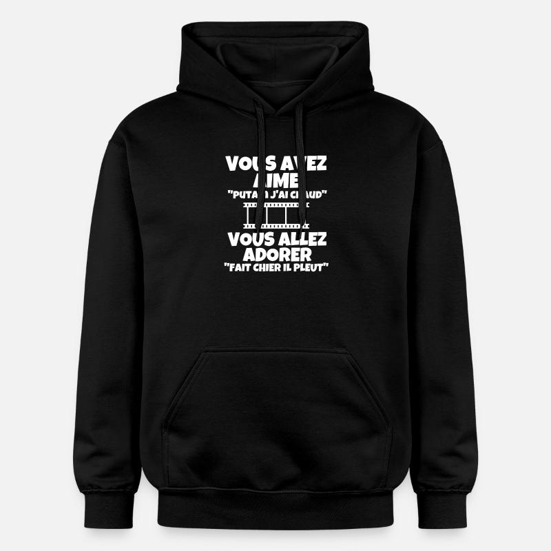 météo, climat, changement climatique - Sweat à capuche Softstyle® Gildan Unisexe - noir