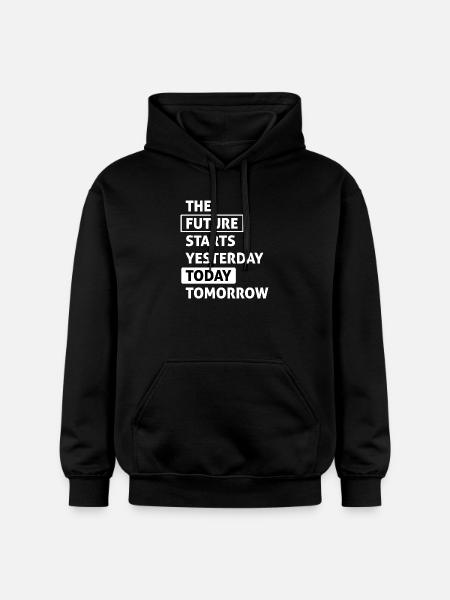 The Future starts Today (dark) - Gildan Unisex Softstyle® Midweight Hoodie - black
