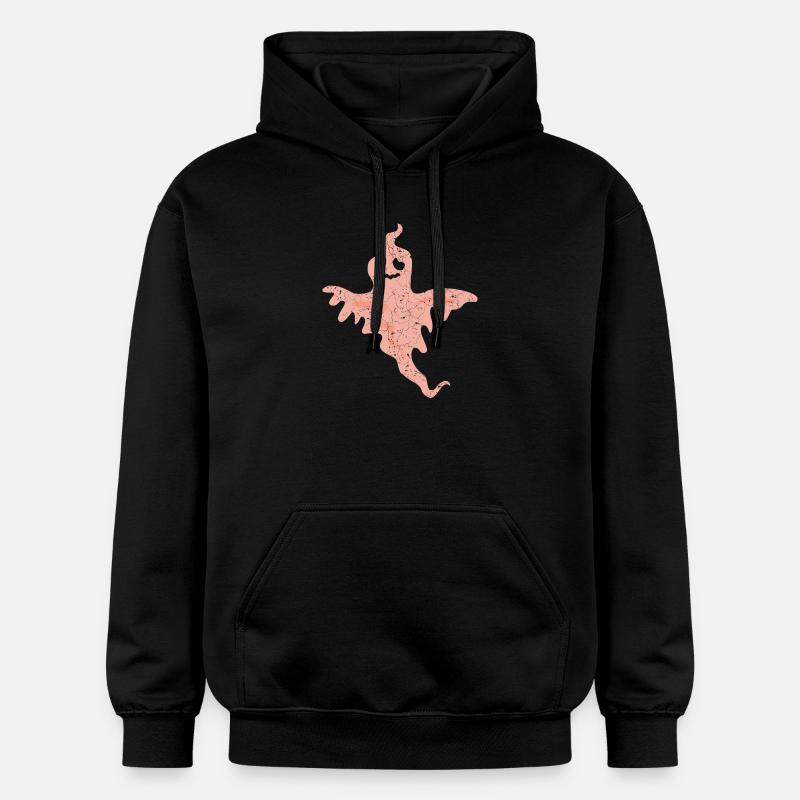 Fantôme d’Halloween - Sweat à capuche Softstyle® Gildan Unisexe - noir