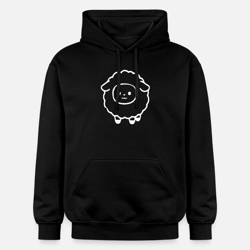 Schaf Schäfchen Lamm - Gildan Unisex Softstyle® Midweight Hoodie - Schwarz