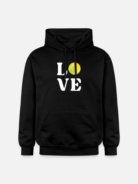 Tennis-Liebhaber - Gildan Unisex Softstyle® Midweight Hoodie - Schwarz
