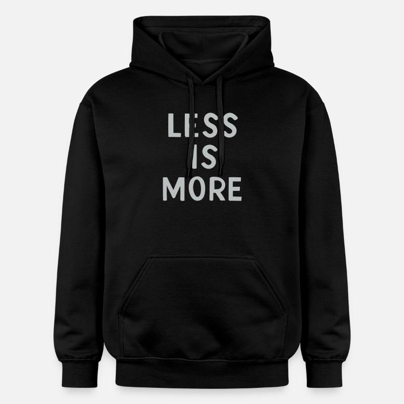 Moins, c’est plus - Sweat à capuche Softstyle® Gildan Unisexe - noir