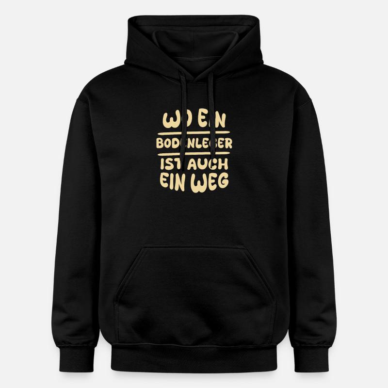 Poseurs de revêtements de sol - Sweat à capuche Softstyle® Gildan Unisexe - noir