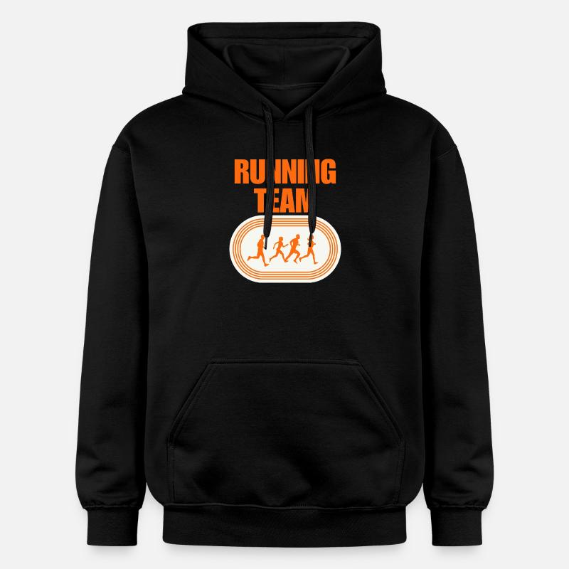 Équipe de course - Sweat à capuche Softstyle® Gildan Unisexe - noir