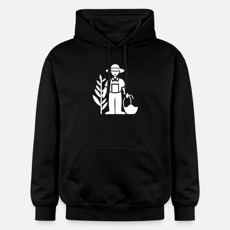 Fermier Bauer - Sweat à capuche Softstyle® Gildan Unisexe - noir