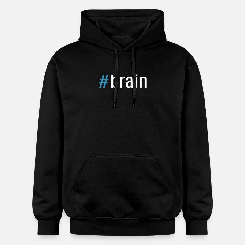 Brain - Sweat à capuche Softstyle® Gildan Unisexe - noir