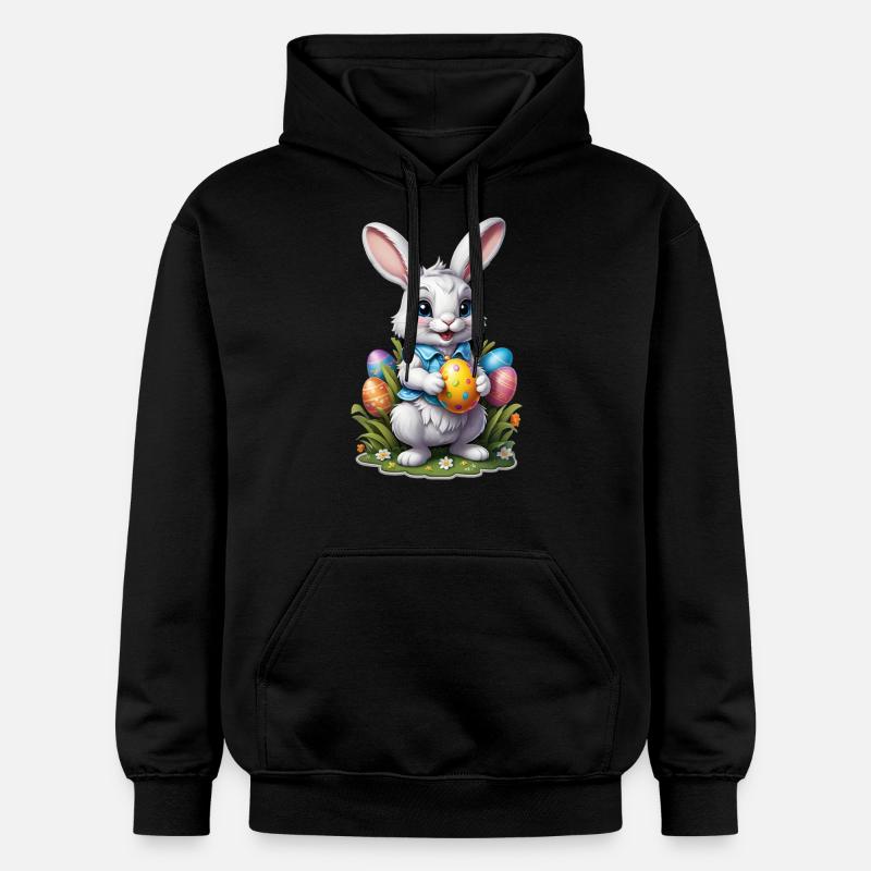 Lapin de Pâques - Sweat à capuche Softstyle® Gildan Unisexe - noir