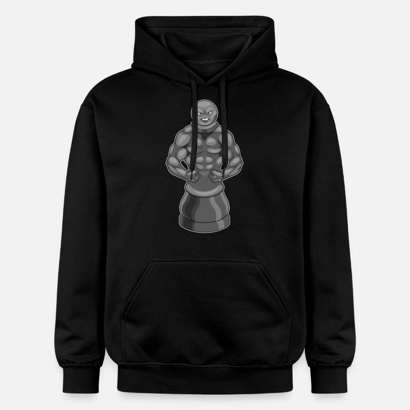 Schachfigur Bauer Schach Krieger - Gildan Unisex Softstyle® Midweight Hoodie - Schwarz