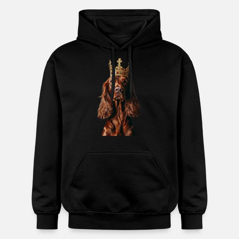 Setter irlandais - Sweat à capuche Softstyle® Gildan Unisexe - noir
