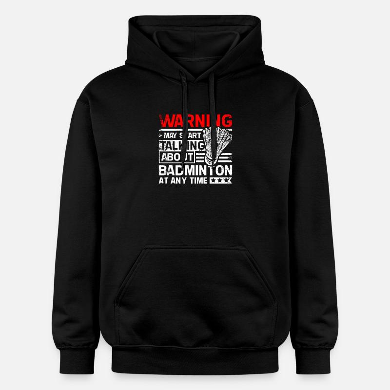 Start talking about Badminton - Gildan Unisex Softstyle® Midweight Hoodie - black