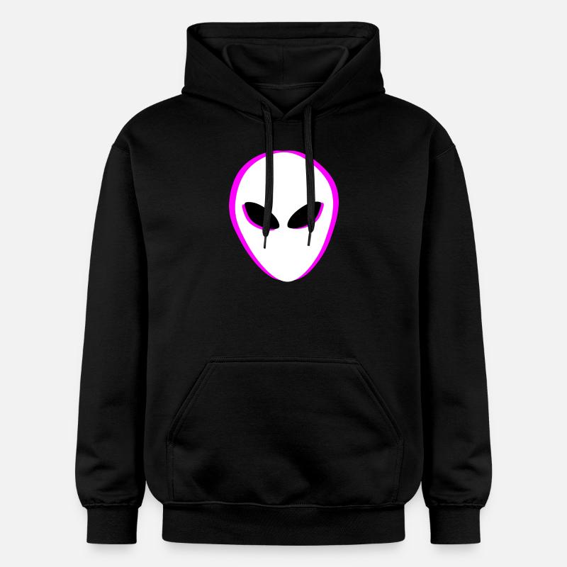 Tête extraterrestre - Sweat à capuche Softstyle® Gildan Unisexe - noir