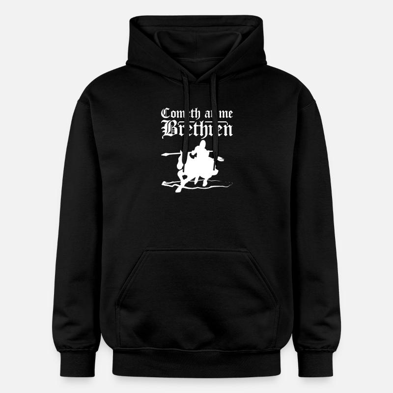 Cometh at me brethren - Gildan Unisex Softstyle® Midweight Hoodie - black