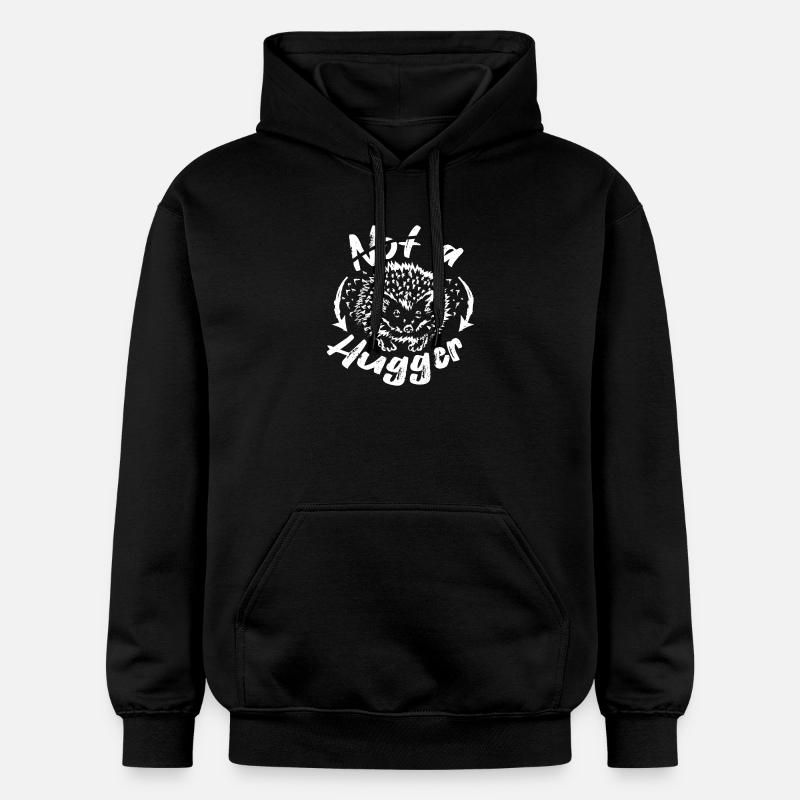 Pas un hérisson câlin - Sweat à capuche Softstyle® Gildan Unisexe - noir
