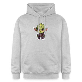 Dungeons Brücken Troll - Gildan Unisex Softstyle® Midweight Hoodie - Hellgrau meliert - Vorne - Liana (172cm) & Jaron (178cm)