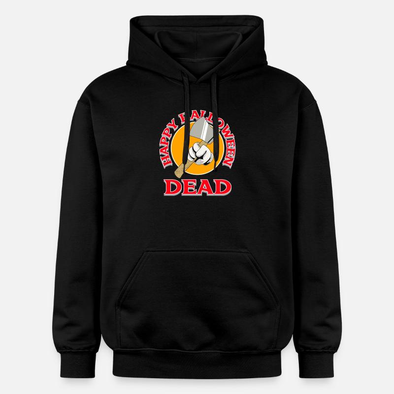 Halloween Axe with Dead Design - Gildan Unisex Softstyle® Midweight Hoodie - black