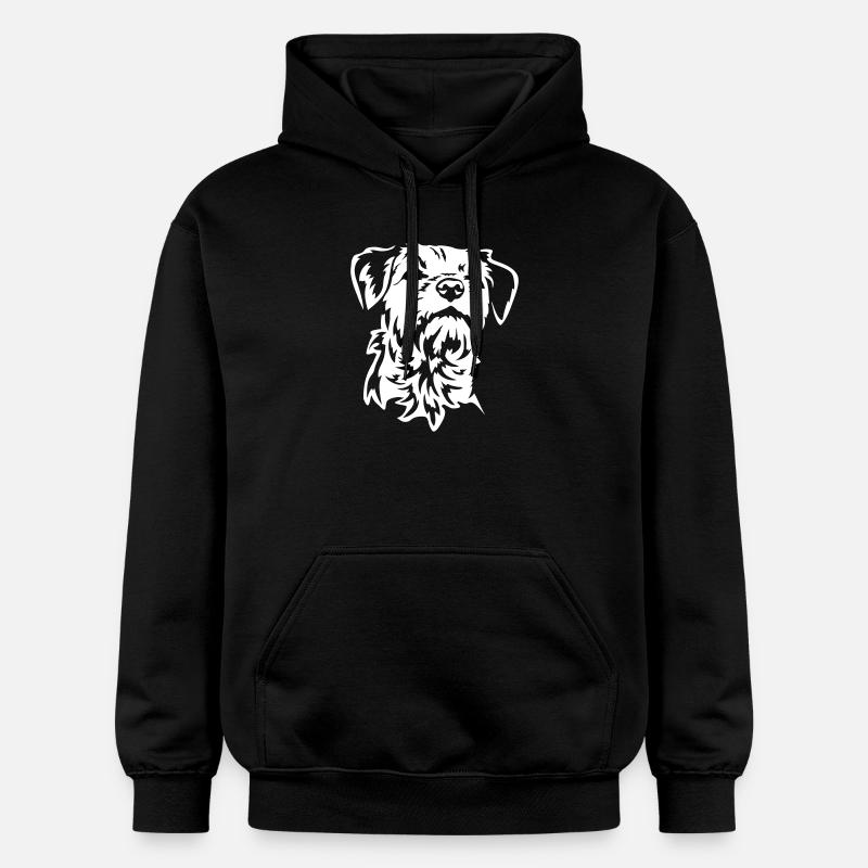 Border Terrier Head « Black Edition » - Sweat à capuche Softstyle® Gildan Unisexe - noir