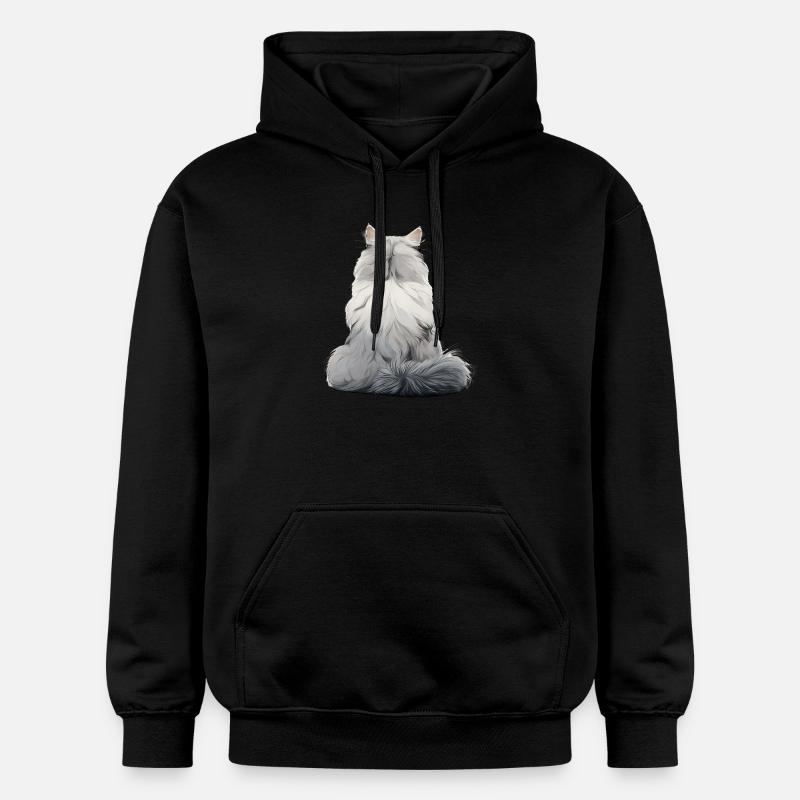 Chat persan - Sweat à capuche Softstyle® Gildan Unisexe - noir