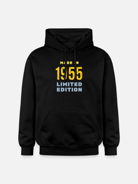1955 - Gildan Unisex Softstyle® Midweight Hoodie - black