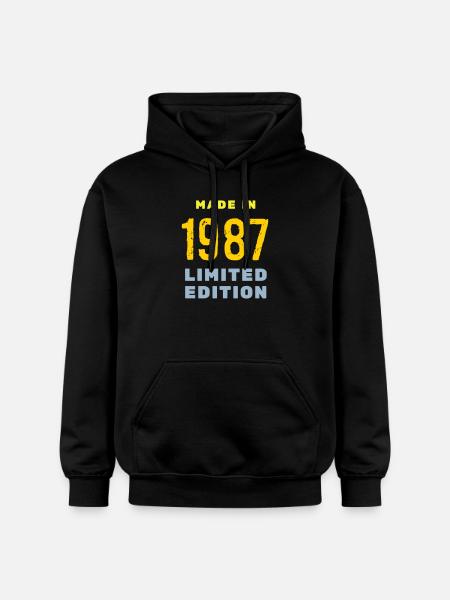1987 - Gildan Unisex Softstyle® Midweight Hoodie - black