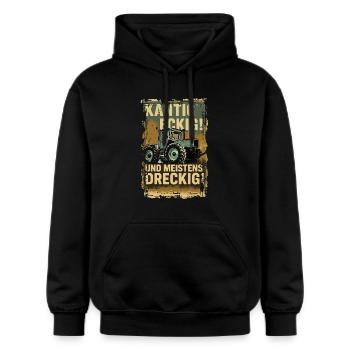 MB Trac - Gildan Unisex Softstyle® Midweight Hoodie - Schwarz - Vorne - Marisol (170cm) & Nik (191cm)