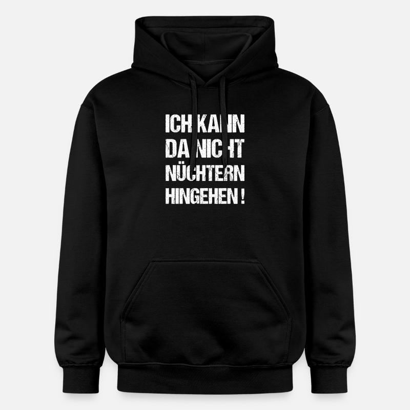 Dictons drôles sur la boisson - Sweat à capuche Softstyle® Gildan Unisexe - noir