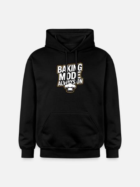Baking Mode - Baking Mode Always On - Gildan Unisex Softstyle® Midweight Hoodie - black