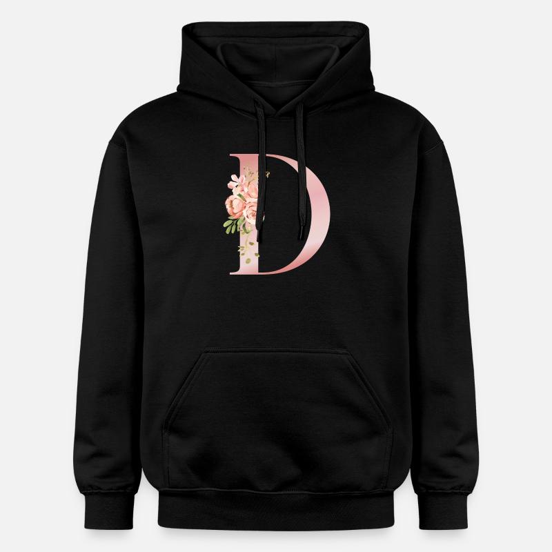 D florale pastel avec bouquet - Sweat à capuche Softstyle® Gildan Unisexe - noir