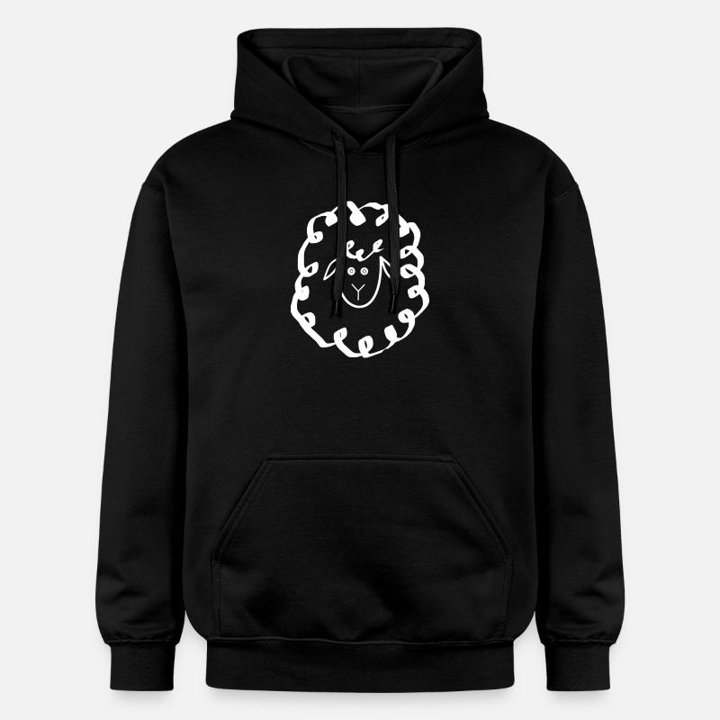 Mouton Blanc - Sweat à capuche Softstyle® Gildan Unisexe - noir